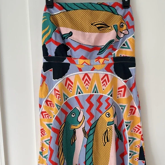 Anthropologie Multicolor Strapless Dress - Picture 5 of 12